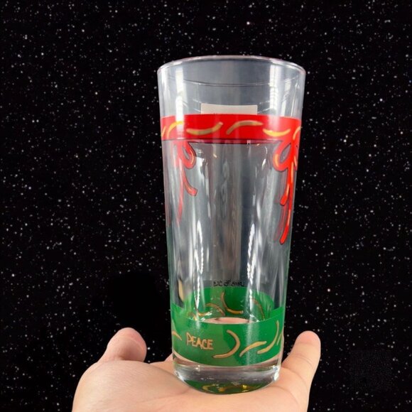 Villeroy and Boch Christmas Peace 4 Drinking Glasses Tumbler France Lamb 1996 - Picture 14 of 16